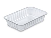Guillin Alphacel MCL510TP Pack 6 zakjes van 150 aluminium schalen scellable, kunststof, transparant, 17,7 x 11,3 x 3,7 cm