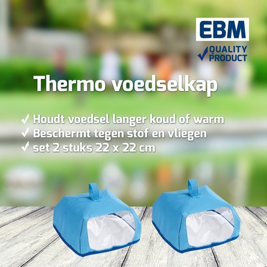 EBM Thermo voedselkap vliegenkap set 2x klein