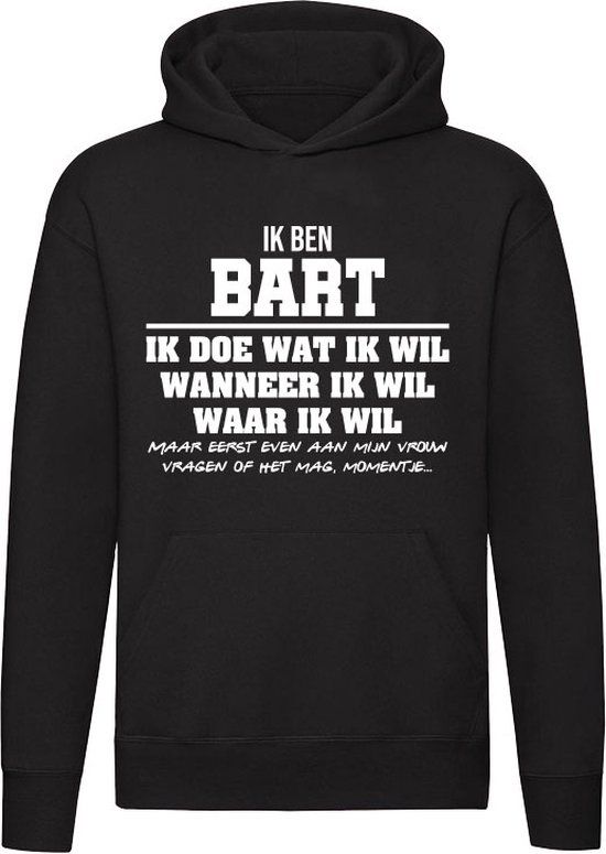 Bart | Verjaardag Trui | Unisex | Zwart | Katoen | Maat S