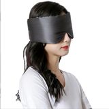 Inf DRAGON ECOM INTERNATIONAL LIMITED 100% zijden slaapmasker voor vrouwen en mannen - Effen DarkGrey