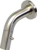 Plieger Lupo 2.0 Toiletkraan – Inbouw fonteinkraan – Wandmodel – Uitloop 10.5 cm – 10 jaar garantie – Geborsteld chroom