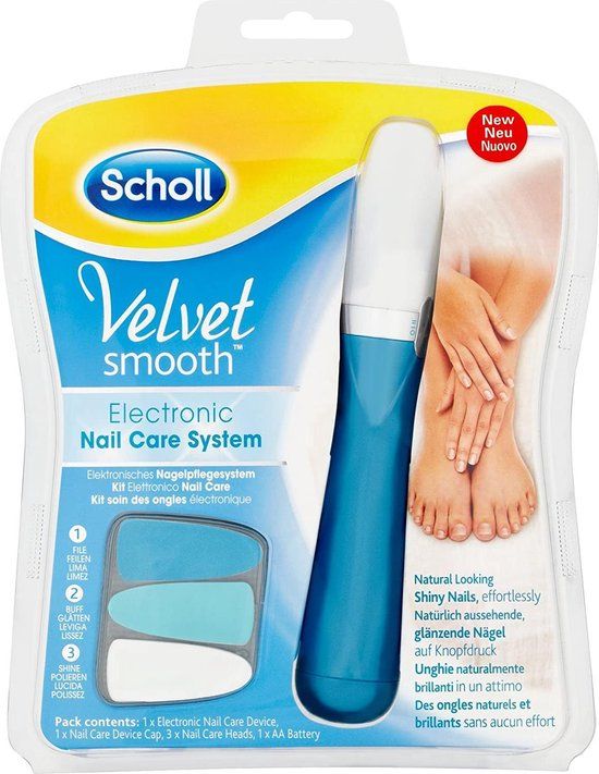 Scholl Velvet Smooth Nail Care System - blauw