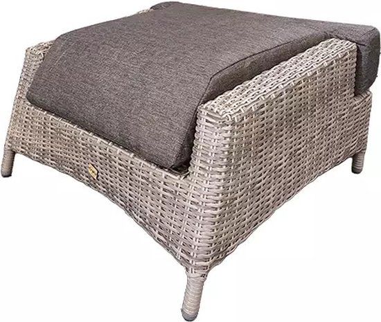 Your Own Living Sabrosa Hocker - Off White - Wicker - Brown