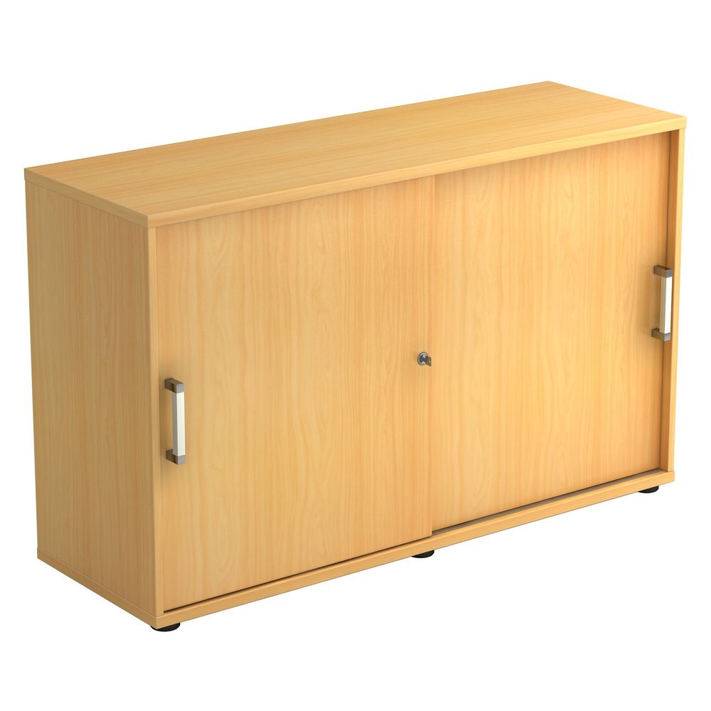 Schuifdeurkast Beta 1752S - Beuken - 120 x 40 x 74,8 cm