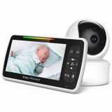 Motorola Babyfoon SM655 - 5 inch scherm, tweewegcommunicatie en temperatuursensor