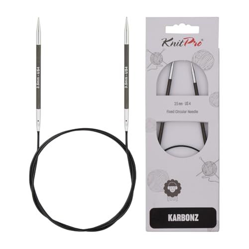 Knitpro Knitpro Karbonz (40 cm, 3,50 mm) cirkelvormige Breinaalden - 1 Stuk