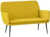 vidaXL Bankje 108x79x79 cm fluweel geel