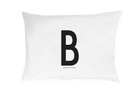 Design Letters Kussensloop A-Z (70x50) B, Wit, Eenmaat