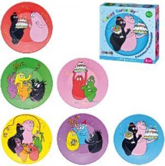 Petit Jour Barbapapa Verjaardagsbordjes - 6-delig - Multicolour