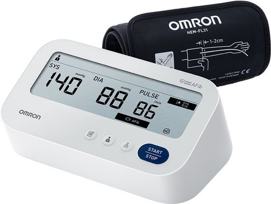 Omron X3 Comfort AFib | Klinisch gevalideerde bloeddrukmeter met AFib-detectie en Intelli Wrap-manchet (22-42cm)