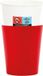 Givi Italia Feestbekers met hoesjes - 8x - rood - papier - 250ml