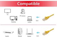 Equip 603068 netwerkkabel Geel 15 m Cat6a U/UTP