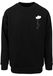 Merchcode Sweatshirt 'Love In The Air' zwart / wit