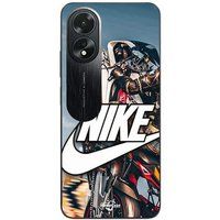 Oppo Etui A38 Nike Logo Wit Motorwiel Maniacase
