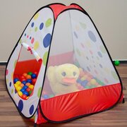 LittleTom Ballenbad Speeltent 90x90x90cm - Popup Baby Speelhuisje Kindertent