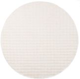 vidaXL Rond Vloerkleed SIROLO Crèmekleurig Polyester 120 cm