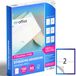 M-office Zelfklevende etiketten, A4, compatibel met labelprinter, witte stickers voor dagelijks gebruik, zelfklevend papier om te bedrukken, stickers om te beschrijven (2 per vel, 100 uur)