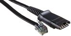 POLY 27190-01 telefoonkabel Zwart