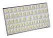 PME 106M001 JEM alfabet-uitsteker voor het decoreren van suikerwerk en cake, assortiment, 64-delig, kunststof, ivoor, 2 x 2 x 2 cm