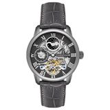 Thomas Earnshaw ES-8006-0F Polshorloge Heren Automatisch Leer Grijs Zwart