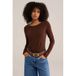 WE Fashion longsleeve - bruin
