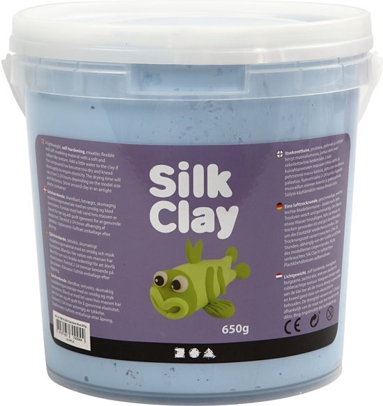 Silk Clay neon blauw 650 gr