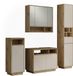 Vicco badkamermeubelset Beatrice, Kasjmier/Artisanaal eiken, Set van 4