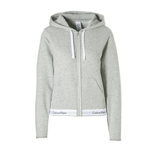 Calvin Klein sweatvest Grijs melange/wit - Heren - Maat: -