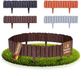 BooGardi Bordure de pelouse, plastique, aspect bois, marron, 57 cm x 22 cm, set de 5