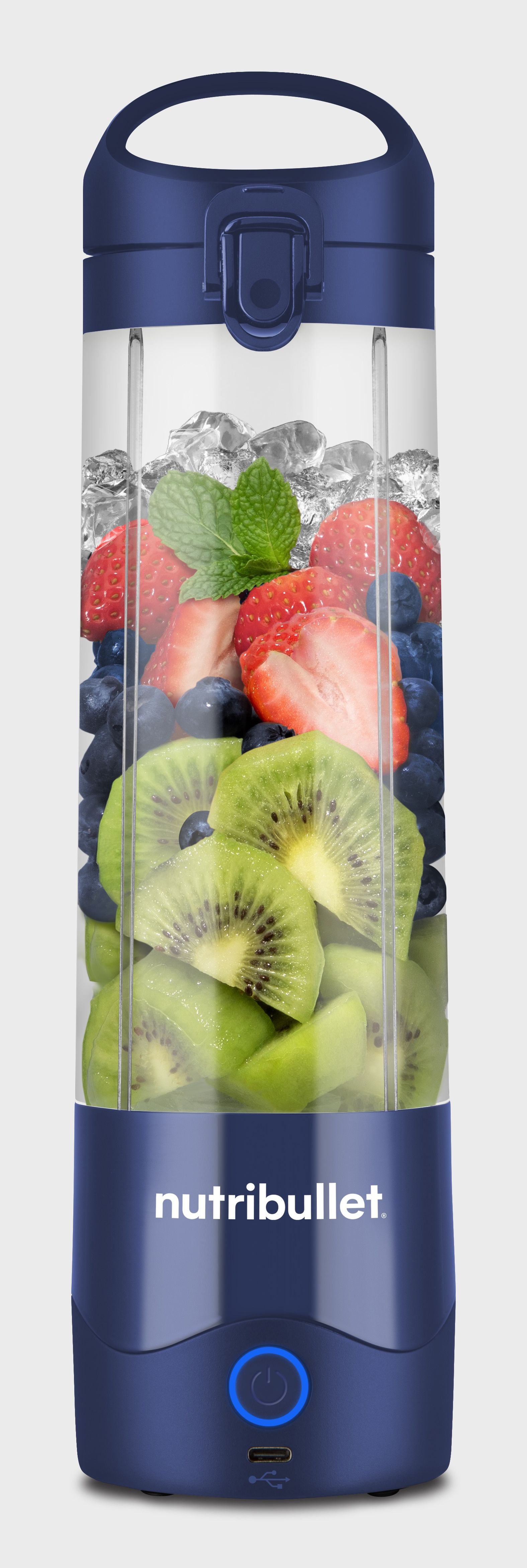 NutriBullet Portable Sport Blender - 0.475L - Blue/Navy - Battery Powered