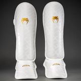 Venum Contender 1.5 XT 3D Scheenbeschermers – Blanc/Or – Kickboxing & Muay Thai - L