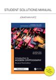 Introduction Chapman & Hall/CRC Introduction to Modern Cryptography, Revised Third Edition Paperback