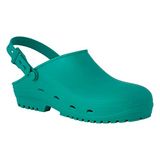 REPOSA MAX klompen, hygiëneklompen, natuurlijk antistatisch polymeer, latexvrij, comfortabel, licht, gesloten bovenmateriaal, zijgaten, anatomische SRC zool