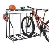 Relaxdays Fietsstandaard Vloermodel, 4 Fietsen, Zwart