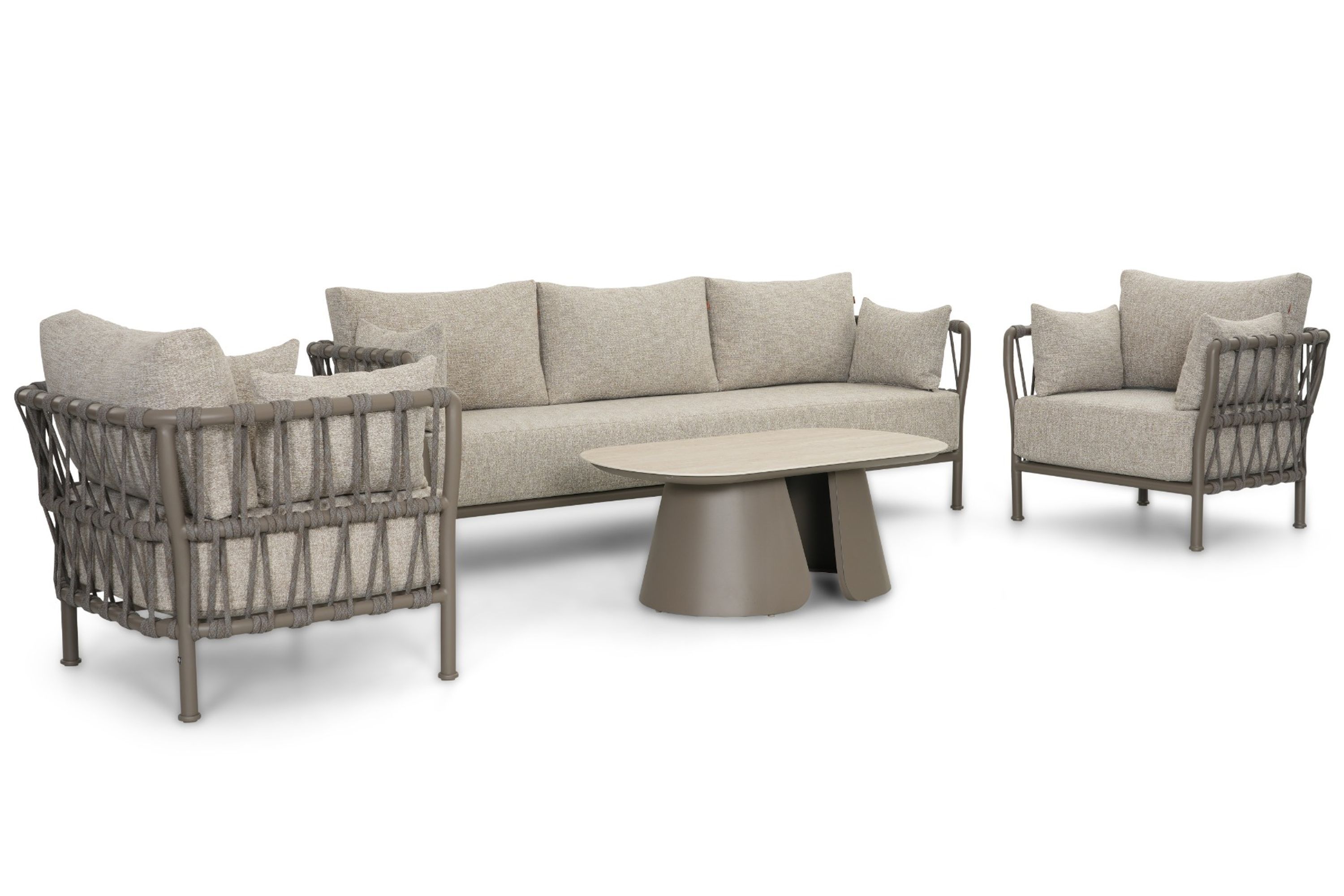 Santika Furniture Santika Miyora stoel-bank loungeset 4-delig