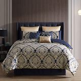 Riverbrook Home Dekbedset, Polyester, Barret-Navy, Queen