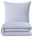 Muslin Ensemble de literie 135x200 cm + 80x80 cm - Bleu clair