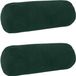vidaXL - Kussensloop - 2 stuks - HEERLEN - Donkergroen - Ø 15 x 40 cm - Katoensatijn