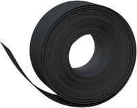 vidaXL Tuinkanten 25 m 20 cm PE Zwart