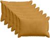 vidaXL - Kussensloop - 6 stuks - Hout - Geel - 50 x 80 cm - Corduroy