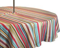 DII Nautical Blue Cabana Streep Outdoor Table Runner, 14x108"