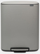 Brabantia Bo Prullenbak - 60 liter - Mineral Concrete Grey