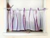 Voile gordijn transparant - Modern design - 1 stuk - 100% polyester - paars