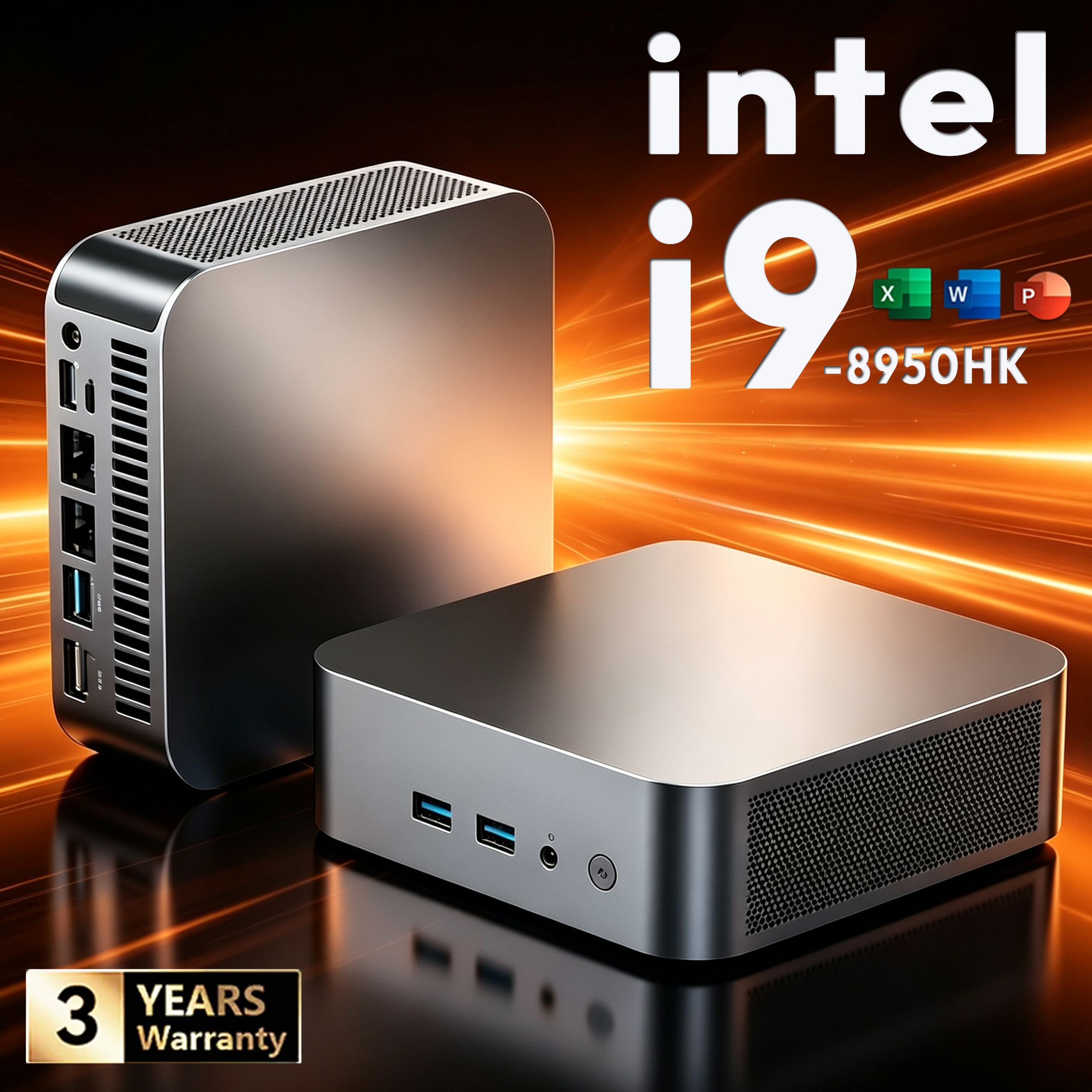NONE Windows 11 Mini PC Intel Core I9 8950HK 16GB RAM 1TB/2TB SSD Wifi 6 BT5.2 Gaming Office Studie PC