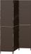 vidaXL Kamerverdeler Bruin 146 x 180 cm Poly Rattan