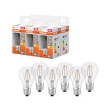 OSRAM LED-lamp Stervorm A15 filament, 2700 K warm wit, 1 W, E27, helder, 136 lm, 15.000 uur, 6-Pack