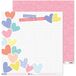 Anita y Su Mundo Collectie Momentos papier voor scrapbooking, papier, lay-out hart, 30,5 x 30,5 cm