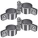 Ensemble de charnières de porte, 3,5 cm, acier inoxydable 304, 4 pièces, pour une charge maximale de 226,8 kg