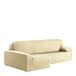 Eysa Aquiles Elastische Chaise Longue Links, Polyester-Katoen, Ecru, 43 x 37 x 14 cm