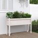 Maison Exclusive - Jardinière sur pieds, blanc, 110x31x70 cm, pin massif